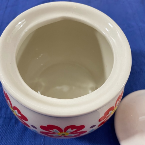 Pioneer woman sugar bowl retro flower flea market. Preowned no chips or cracks - Picture 2 of 5